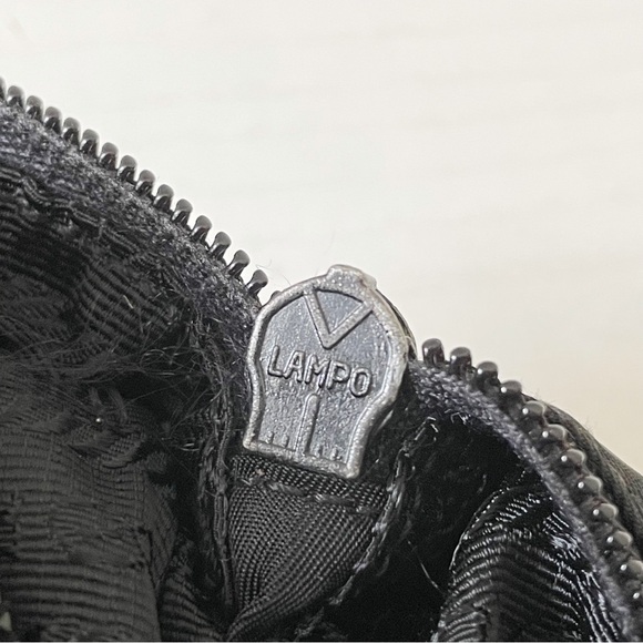 Prada black Tessuto nylon triangle logo front pocket crossbody shoulder bag - Picture 9 of 12